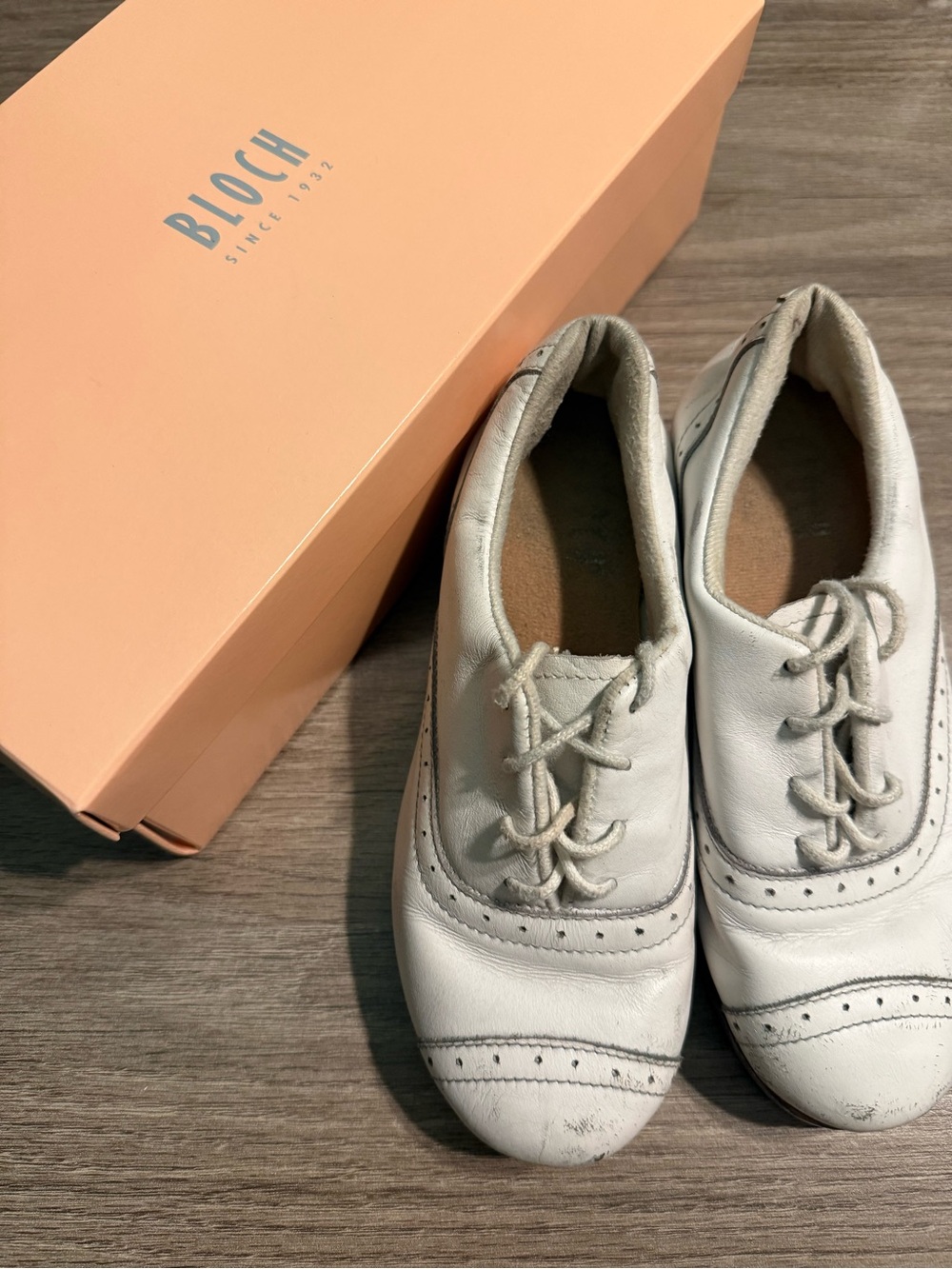 Bloch Jason Samuel’s White Leather Tap Shoes